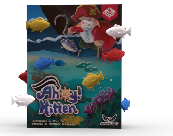 Ahoy Kitten 2-6 Player Casual Press Your Luck Pirate Game